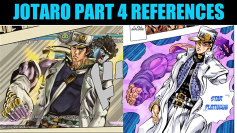 Jotaro Part 4 Manga / Anime Main References / Comparison Jojo's Bizarre ...