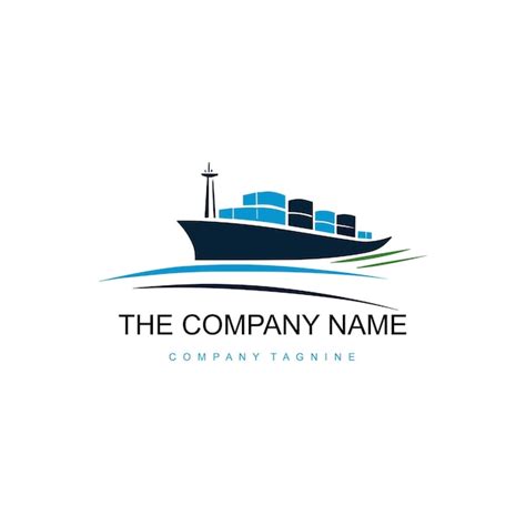 Premium Vector | Vector a logo for a shipping company