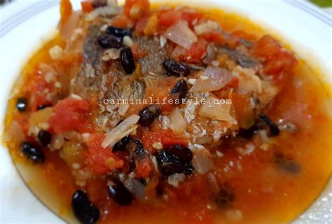 Sarciado Dalag with Black Beans Recipe