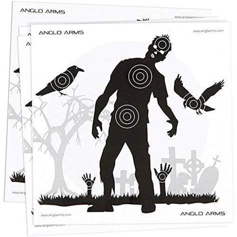 Buy New Pack of 50 Zombie Paper Shooting Practice Air Targets 14 x 14cm Online at desertcartEGYPT