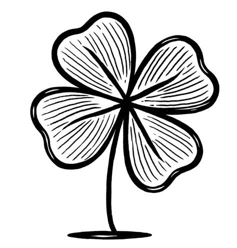 4 Leaf Clover Drawing {4 Easy Steps}! - The Graphics Fairy