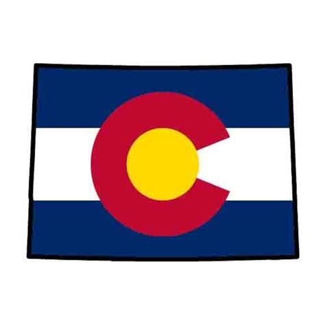 Colorado Flag State Outline INSTANT DOWNLOAD 1 Vector .eps - Etsy