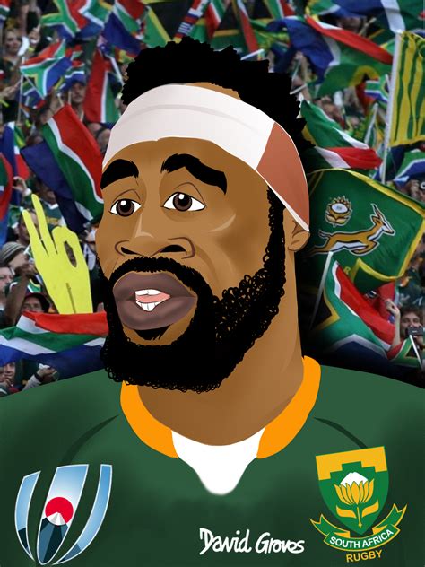 Caricature cartoon of Siya Kolisi Rugby Rules, Siya Kolisi, Rugby Art, Celebrity Caricatures ...