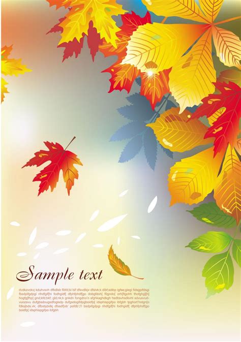 Beautiful maple leaf background (17352) Free EPS Download / 4 Vector