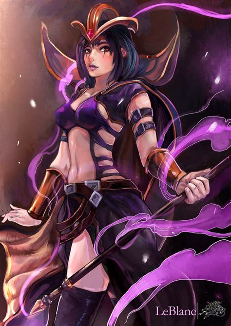 LOL, League Of Legends, Fan Art, Wallpaper, Campeões, Leblanc, (by ...