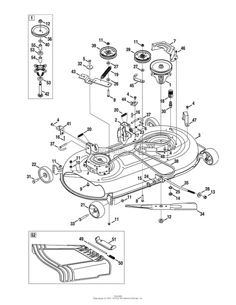 MTD 13AR91PS299 (247.28672) (2010), PYT9000 13AR91PS299 (2010) Parts Diagram for Mower Deck 42-Inch