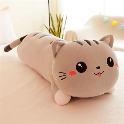 Giant cat pillow plush toy squishy stuffed - Goods Shopi