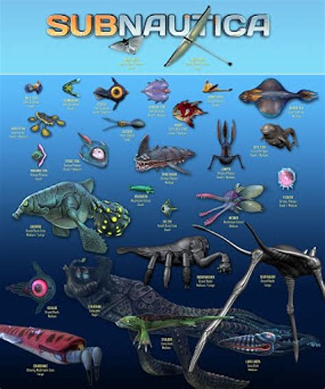 Subnautica Fauna Sheet 1 | Subnautica concept art, Subnautica creatures, Dungeons and dragons ...