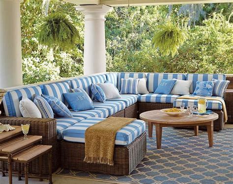 Create an elegant yet comfortable outdoor living area for you and your guests with Frontgate's ...