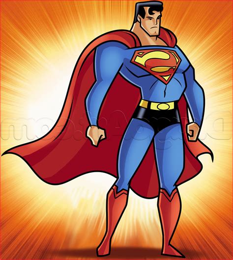 Superman Cartoon Drawing at PaintingValley.com | Explore collection of Superman Cartoon Drawing