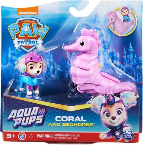 PAW Patrol Aqua Pups - Coral en Zeepaard - Speelfigurenset | bol.com