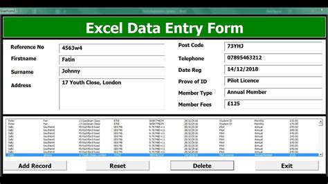 How To Create An Excel Data Entry Form With A UserForm - Part 2 of 2 ...