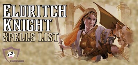 Eldritch Knight 5e Spells List DnD Guide