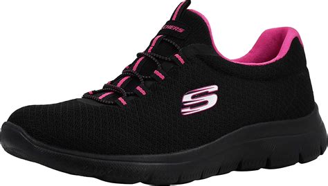 Skechers Women's Summits Black/Fuchsia Sneaker 11 M US - Walmart.com