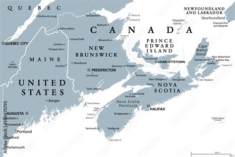 The Maritimes region of Eastern Canada, also called Maritime provinces ...