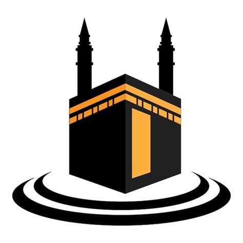 Premium Vector | Kaaba icon logo vector design template