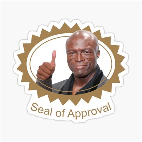 "Official Seal of Approval" Sticker for Sale by iWumbo | Redbubble