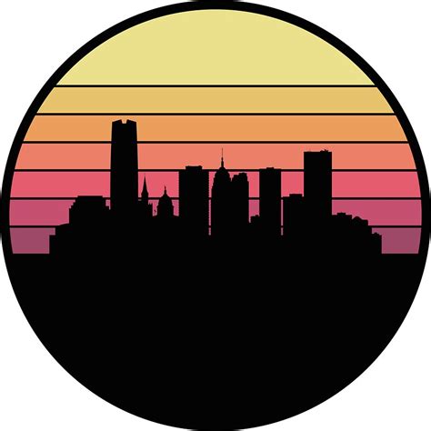 Oklahoma City Skyline Silhouette at GetDrawings | Free download