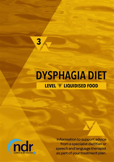 Dysphagia Diet - Level 3 | Nutrition and Diet Resources