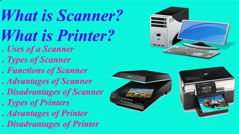 What is Scanner? |What is Printer? | Types of Scanner | Types of ...