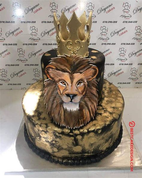 50 Lion Cake Design (Cake Idea) - October 2019 | Lion cakes, Lion ...