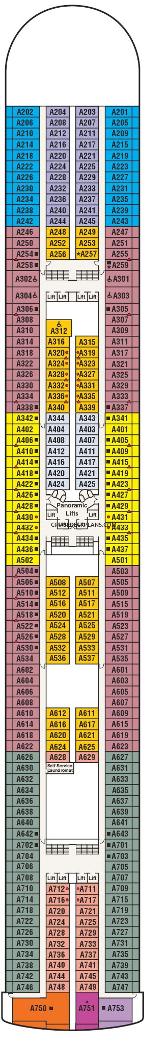 Caribbean Princess Deck Plans, Layouts, Pictures, Videos