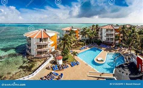 Decameron Aquarium Hotel in San Andres Island Editorial Stock Image - Image of hotel, people ...