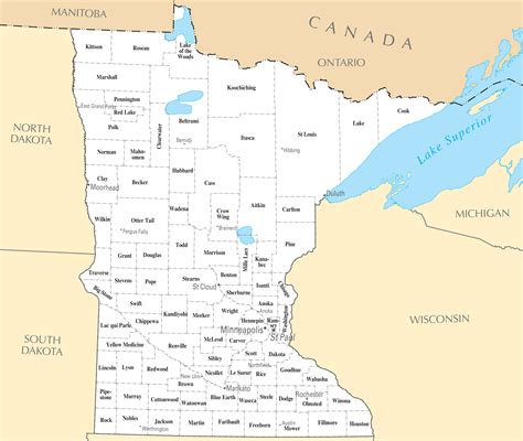 Minnesota Cities And Towns • Mapsof.net