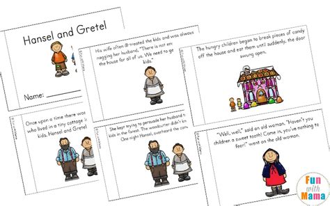 Hansel and Gretel Short Story Activities - Fun with Mama