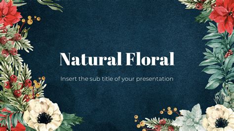 Natural Floral Free Google Slides Theme and PowerPoint Template