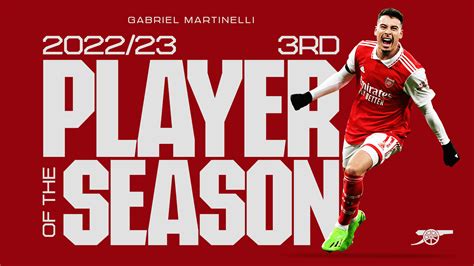 Player of the Season: Martinelli finishes third | News | Arsenal.com