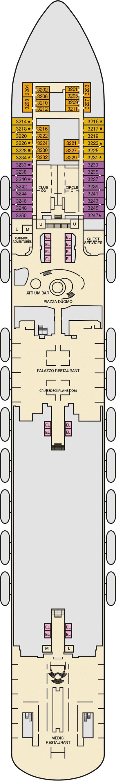 Carnival Firenze Deck Plans, Layouts, Pictures, Videos