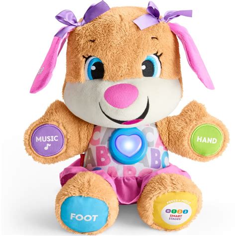 Fisher-Price Laugh & Learn Smart Stages Soft Plush Toy, Sis - Walmart.com