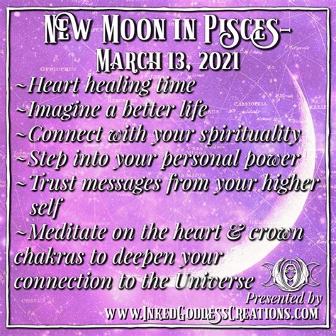 New Moon in Pisces- March 13, 2021 in 2021 | New moon, Pisces, Learning to trust