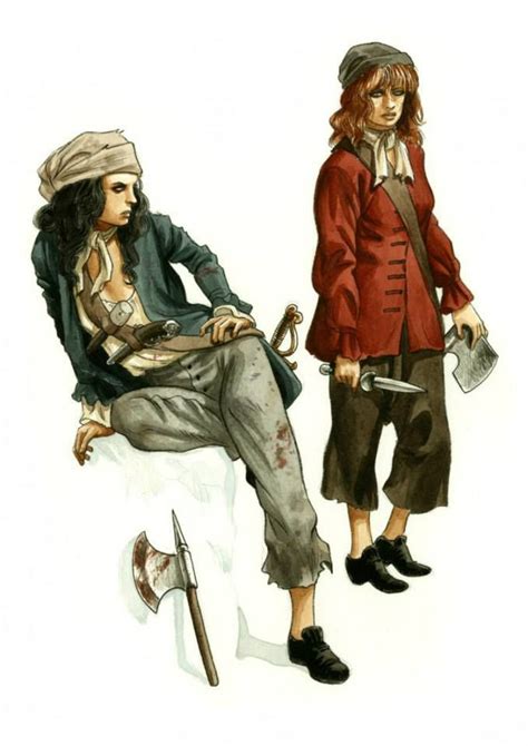 Anne Bonny and Mary Read by Jeremy (Barracuda) | Pirate art, Pirate ...