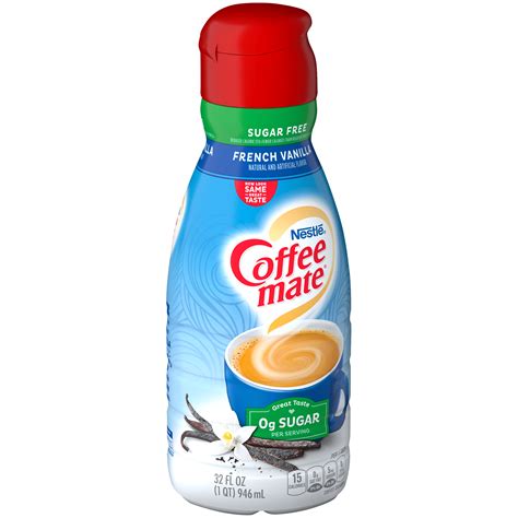 LinnThriftway : Coffee mate Sugar Free French Vanilla Liquid Coffee Creamer 32 fl oz