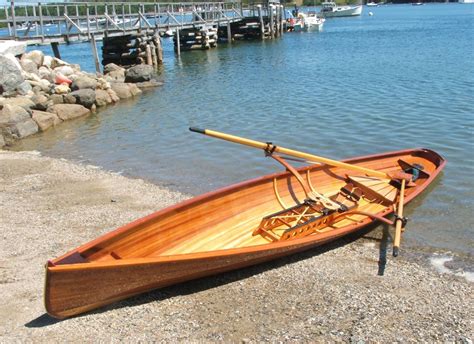 This is a strip plank sliding seat whitehall built by Salt Pond Rowing ...