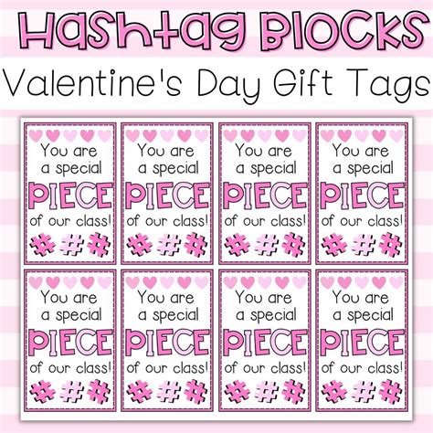 Printable Valentine's Day Gift Tags - Target Hashtag Blocks - Plus Plus ...