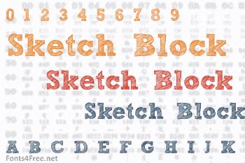 Sketch Block Font Download - Fonts4Free
