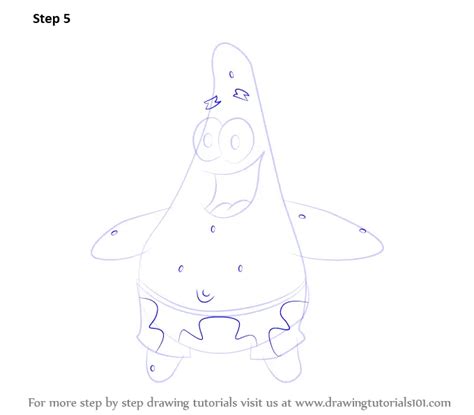 Learn How to Draw Patrick Star from SpongeBob SquarePants (SpongeBob ...