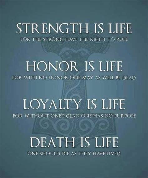 Strength! Honour! Loyalty! | Viking quotes, Vikings, Warrior quotes