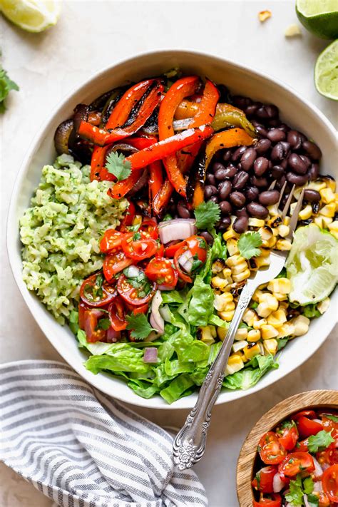 grilled veggie burrito bowls with green rice - plays well with butter