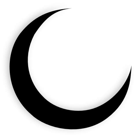 Download Transparent Crescent Moon Black Clip - Crescent Moon Png ...