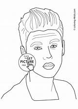 Justin Bieber Coloring Pages  sketch template