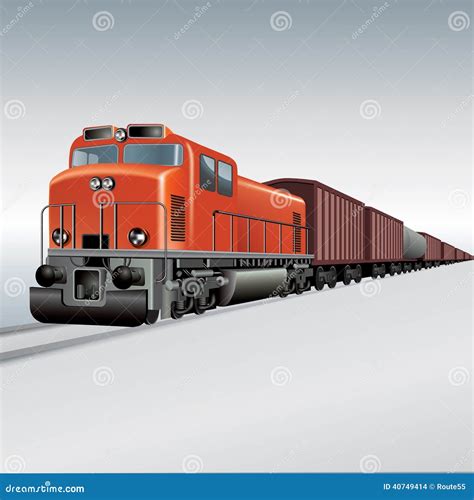 Freight train stock vector. Illustration of logistic - 40749414