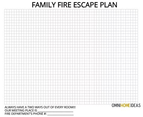 Printable Fire Escape Plan Template - Printable Templates