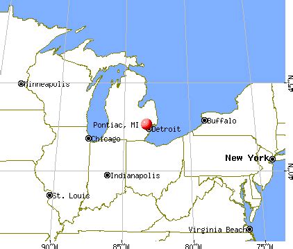 Pontiac, Michigan (MI) profile: population, maps, real estate, averages, homes, statistics ...