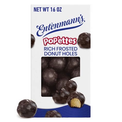 Entenmann's Pop'ems Frosted Chocolate Donut Holes, 14 oz - Kroger