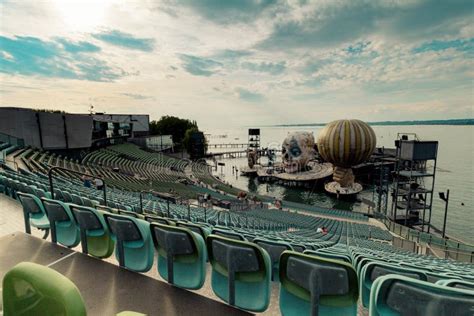 Floating Stage of the Bregenz Festival in Bregenz on Lake Constance, Austria Editorial Photo ...