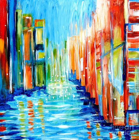 Urban City View Painting by Art by Danielle